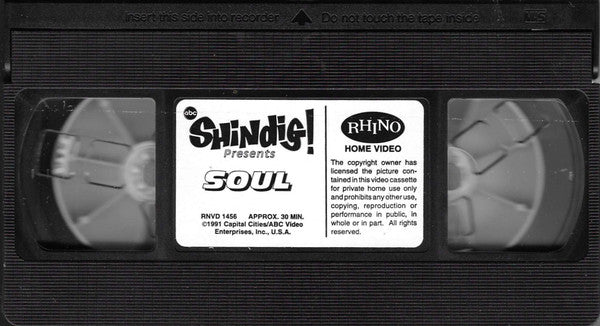 Various : Shindig! Presents Soul (VHS, Comp, NTSC)