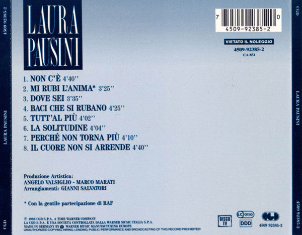 Laura Pausini : Laura Pausini (CD, Album)