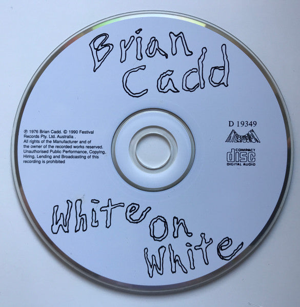 Brian Cadd : White On White (CD, Album, RE)