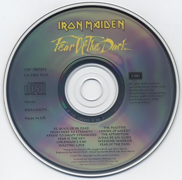 Iron Maiden : Fear Of The Dark (CD, Album)