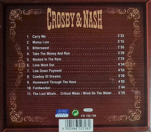 Crosby & Nash : Crosby & Nash (CD, Album, RE)