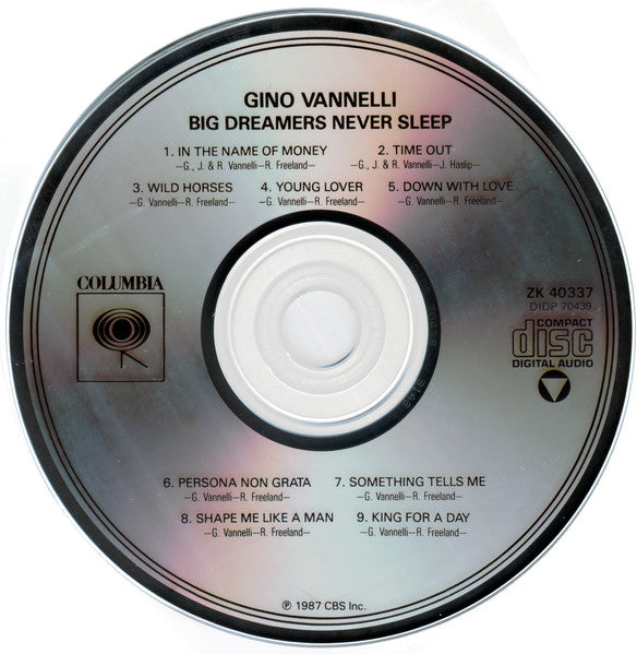 Gino Vannelli : Big Dreamers Never Sleep (CD, Album)
