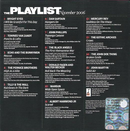Various : The Playlist November 2006 (CD, Comp, Car)