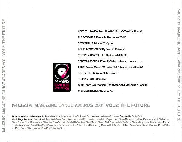Various : Muzik Magazine Dance Awards 2001 Vol 2: The Future (CD, Comp)