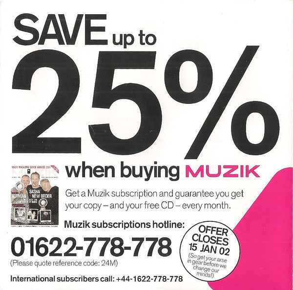 Various : Muzik Magazine Dance Awards 2001 Vol 2: The Future (CD, Comp)