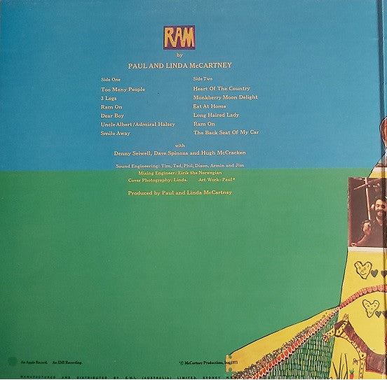 Paul & Linda McCartney : Ram (LP, Album, RE)