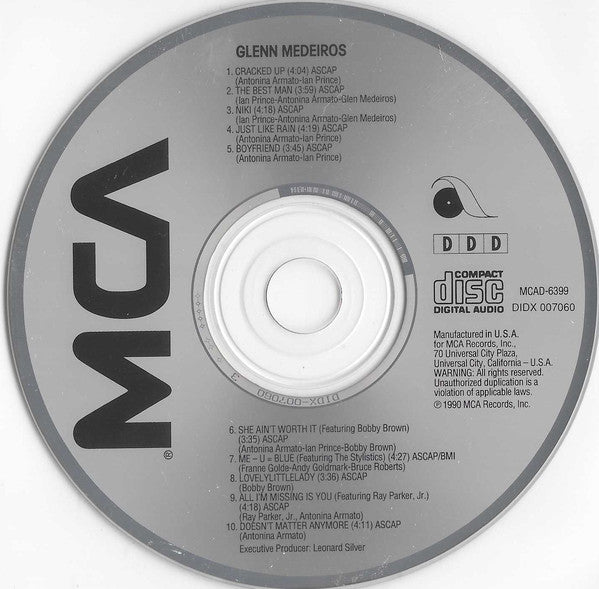 Glenn Medeiros : Glenn Medeiros (CD, Album)