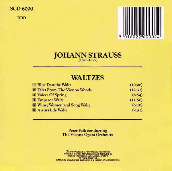 Johann Strauss* : Waltzes (CD, Album)