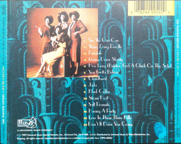 Pointer Sisters : Yes We Can Can (The Best Of The Blue Thumb Recordings) (CD, Comp, RE)