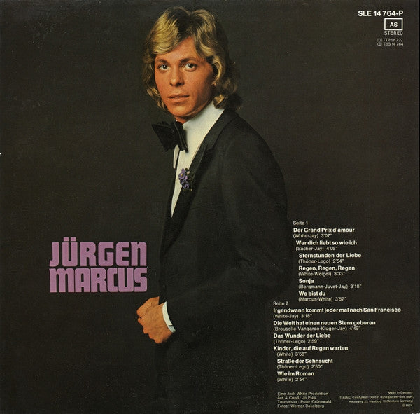 Jürgen Marcus : Der Grand Prix D'Amour (LP, Album)