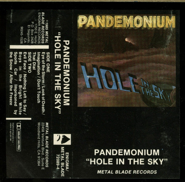 Pandemonium (6) : Hole In The Sky (Cass, Album)