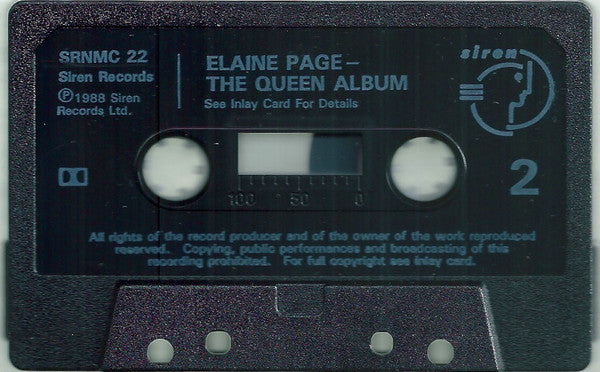 Elaine Paige : The Queen Album (Cass, Album)