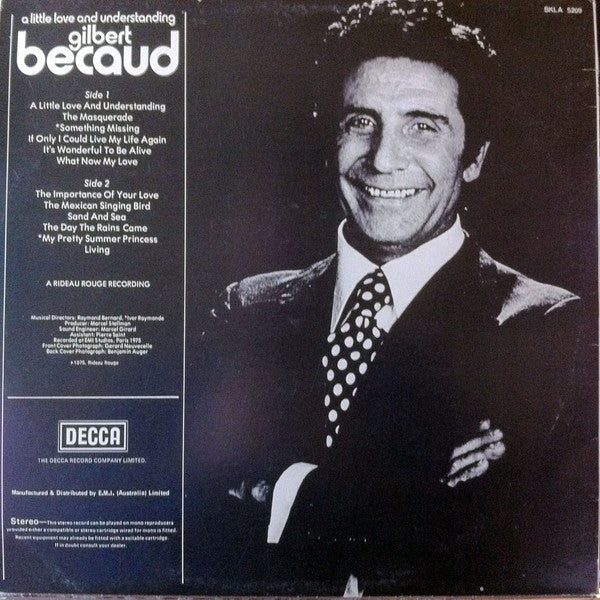 Gilbert Becaud* : A Little Love And Understanding (LP, Album)