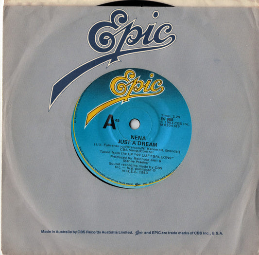 Nena : Just A Dream (7", Single)