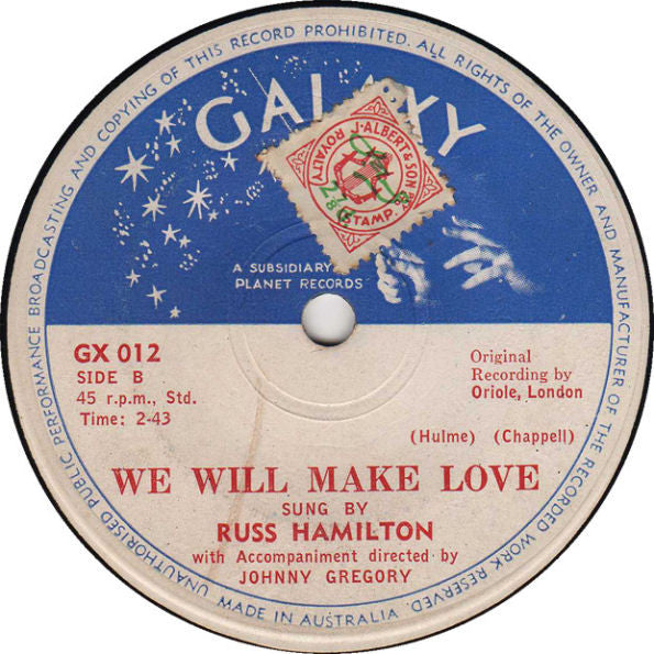 Russ Hamilton : Rainbow / We Will Make Love (7", Single, 2nd)