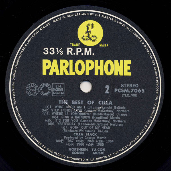 Cilla Black : Best Of Cilla (LP, Comp)