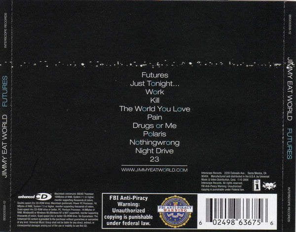 Jimmy Eat World : Futures (CD, Album, Enh)