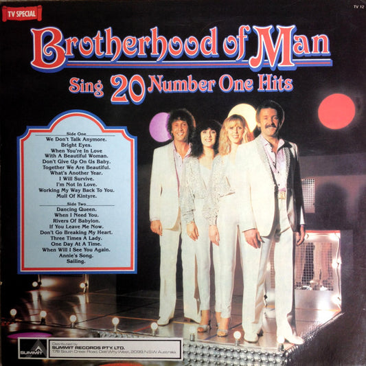 Brotherhood Of Man : Sing 20 Number One Hits (LP)