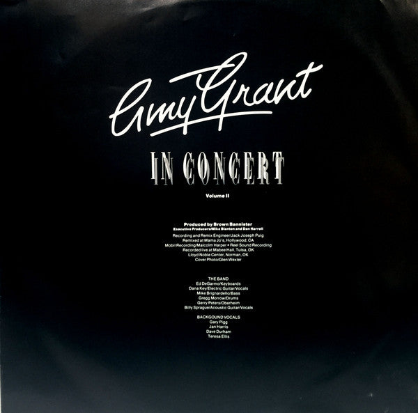 Amy Grant : In Concert Volume Two (LP, Album)