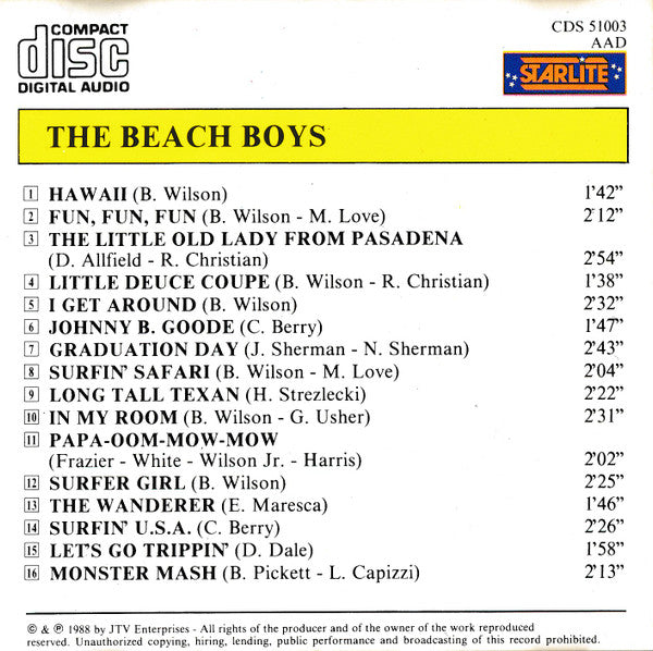 The Beach Boys : The Beach Boys (CD, Comp)