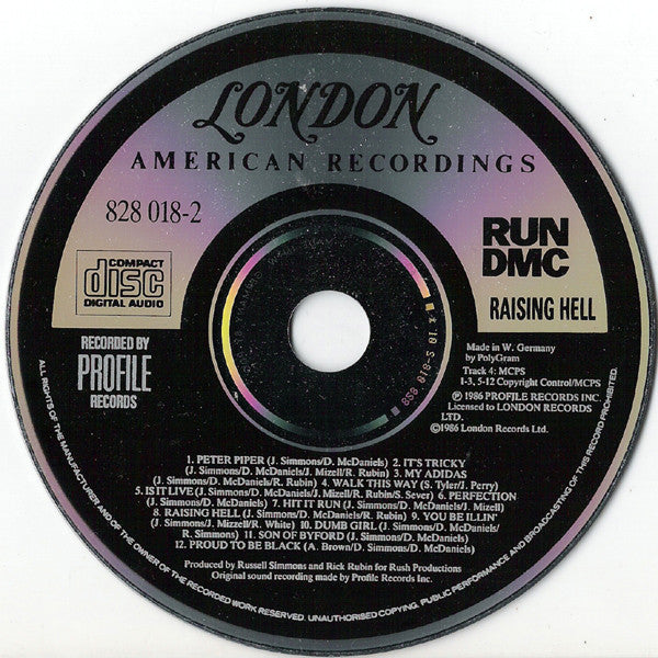 Run-DMC : Raising Hell (CD, Album)