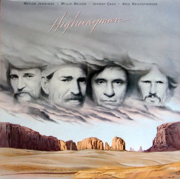Waylon Jennings, Willie Nelson, Johnny Cash, Kris Kristofferson : Highwayman (LP, Album)