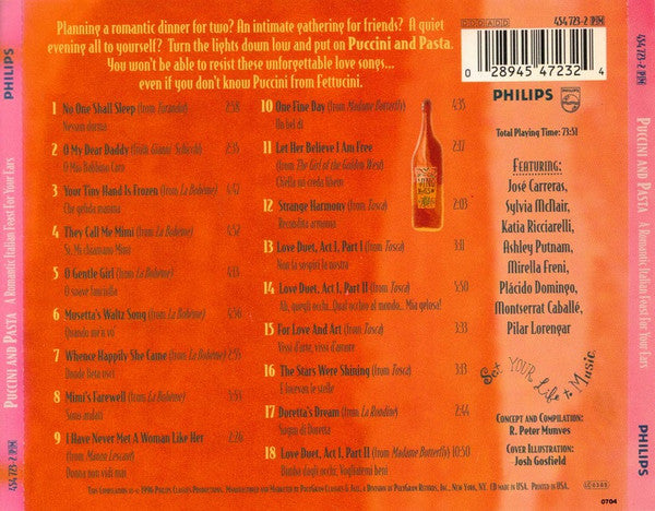 Various : Puccini And Pasta - A Romantic Italian Feast For Your Ears (CD, Comp)