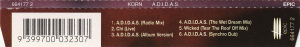 Korn : A.D.I.D.A.S. (CD, Single)