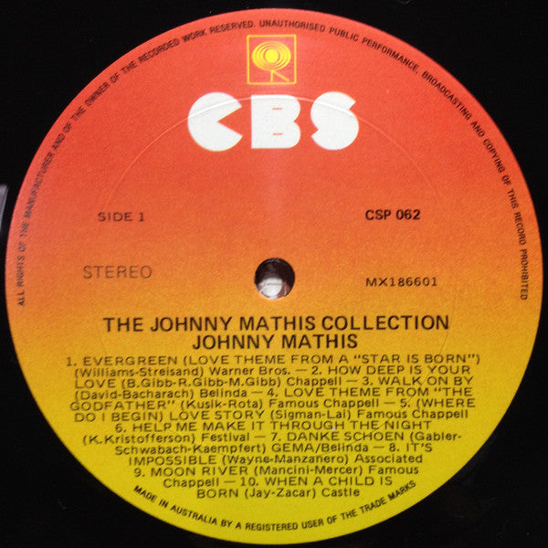 Johnny Mathis : The Johnny Mathis Collection (LP, Comp)