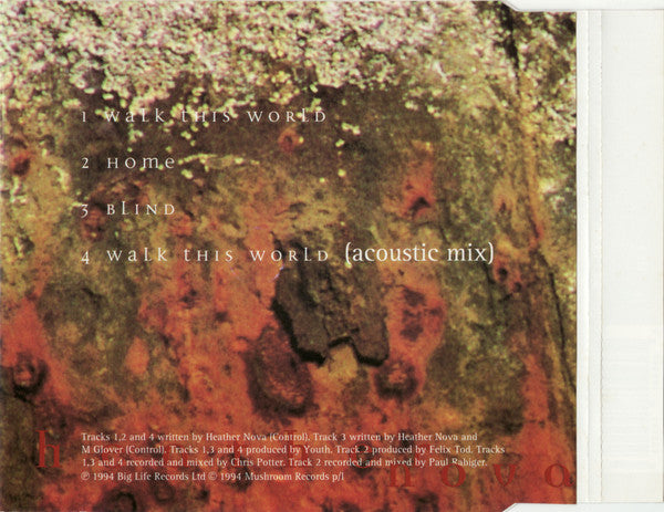 Heather Nova : Walk This World (CD, Single)