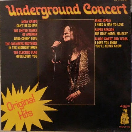 Various : Underground Concert (LP, Comp)
