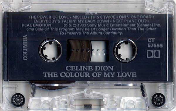 Celine Dion* : The Colour Of My Love (Cass, Album, Dol)