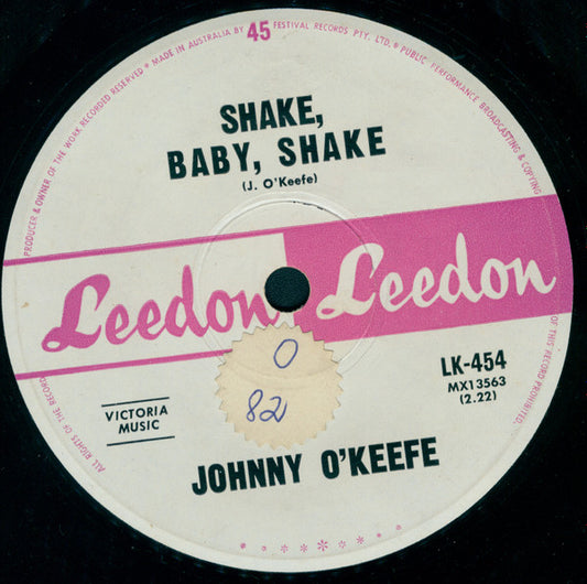Johnny O'Keefe : Shake, Baby, Shake / Good Luck Charm (7", Single)