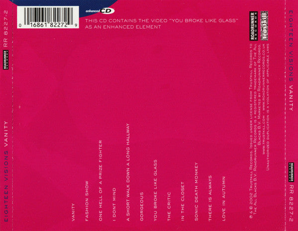 Eighteen Visions : Vanity (CD, Album, Enh, RE)