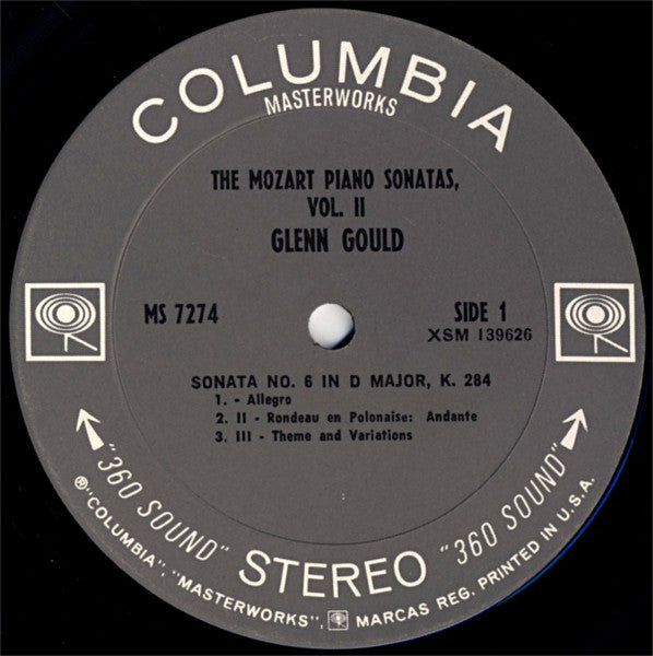 Glenn Gould - Wolfgang Amadeus Mozart : The Mozart Piano Sonatas, Vol. 2 (Sonatas Nos. 6, 7, 9) (LP, Album)