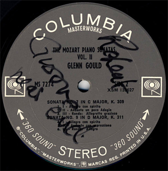 Glenn Gould - Wolfgang Amadeus Mozart : The Mozart Piano Sonatas, Vol. 2 (Sonatas Nos. 6, 7, 9) (LP, Album)