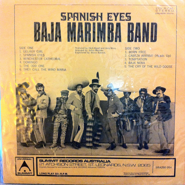 Baja Marimba Band : Spanish Eyes (LP, Album)
