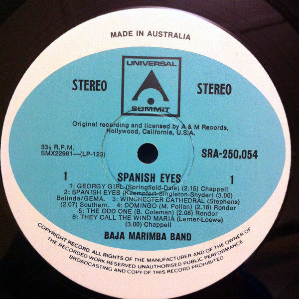 Baja Marimba Band : Spanish Eyes (LP, Album)
