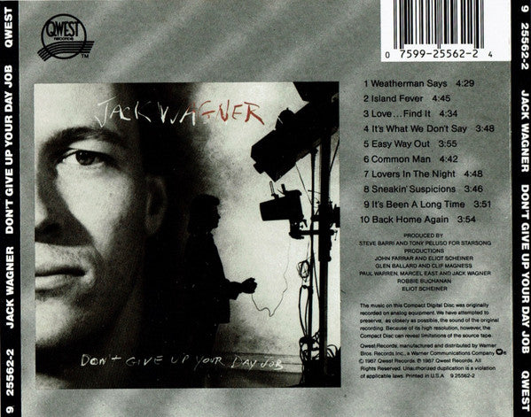 Jack Wagner : Don't Give Up Your Day Job (CD, Album)