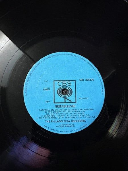 Eugene Ormandy, The Philadelphia Orchestra : Greensleeves (LP)