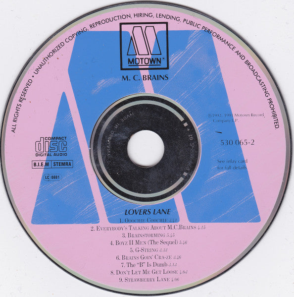 M.C. Brains* : Loverslane (CD, Album)