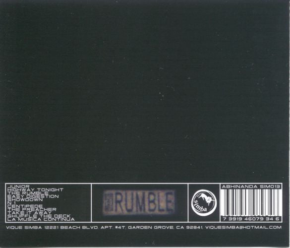 Abhinanda : The Rumble (CD, Album, RE)