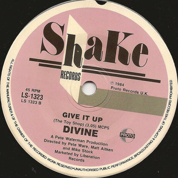 Divine : You Think You're A Man (7", Single)