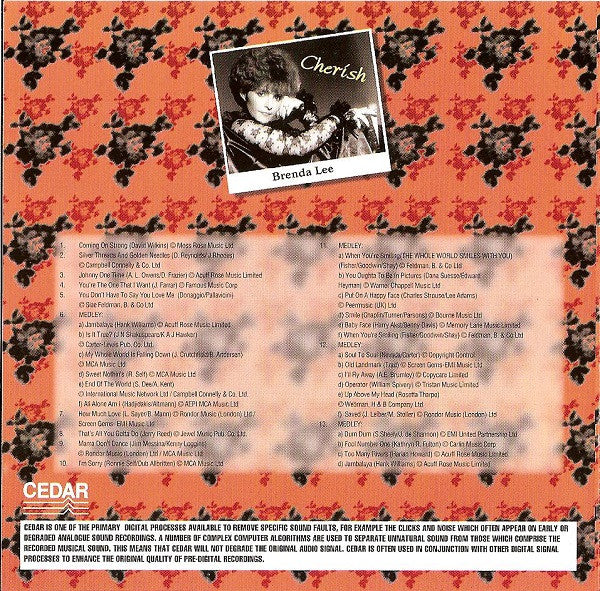 Brenda Lee : Cherish (CD, Comp)