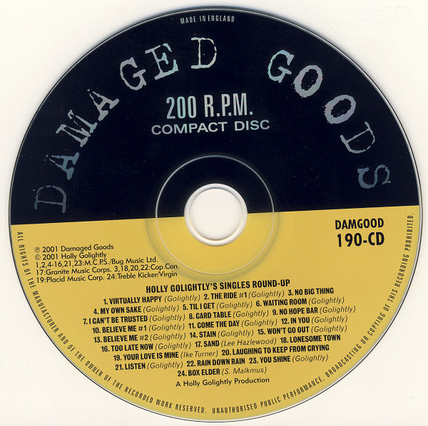 Holly Golightly : Singles Round-up (CD, Comp)