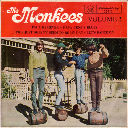 The Monkees : The Monkees Volume 2 (7", EP, Mono)
