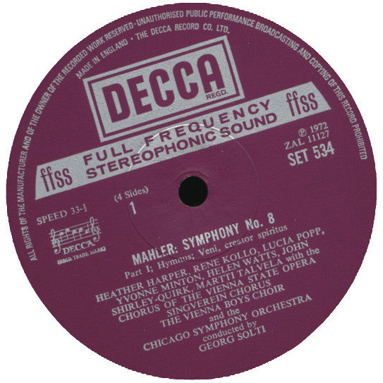 Mahler* - Georg Solti, Chicago Symphony Orchestra : Symphony No. 8 (2xLP + Box)