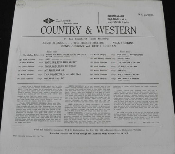 Various : Country And Western (LP, Album, Comp)