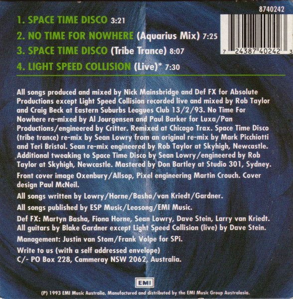Def FX : Space Time Disco (CD, Single)