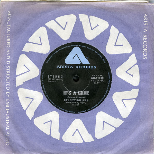 Bay City Rollers : It's A Game / Dance, Dance, Dance. (7", Single)